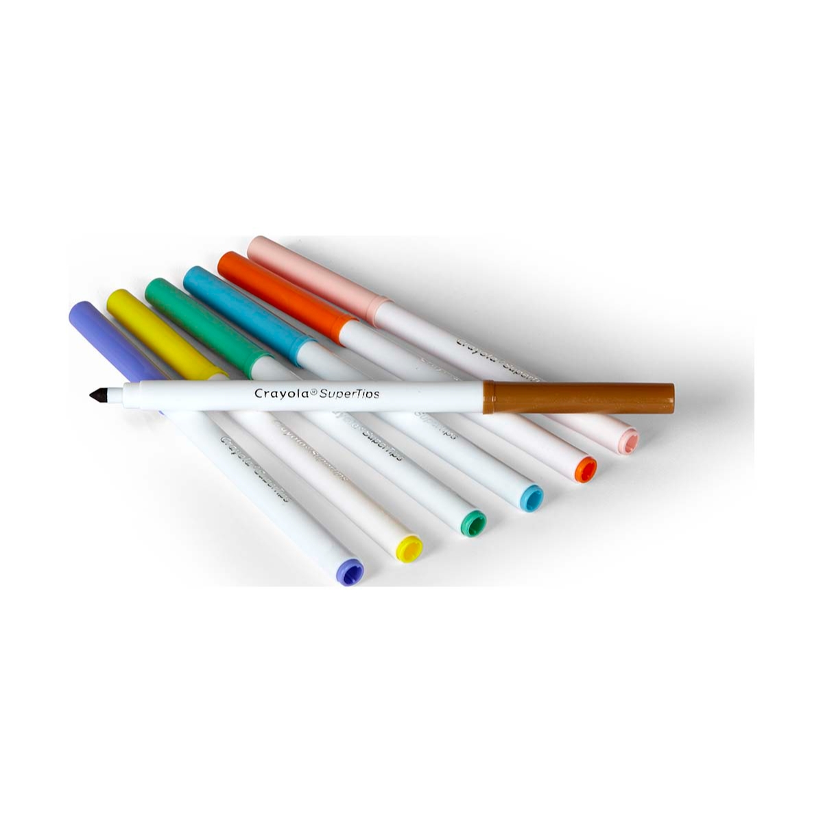 كرايولا أقلام ماركر قابلة للغسل سوبر تيبس للجنسين، 3-4 سنوات، مجموعة من 100