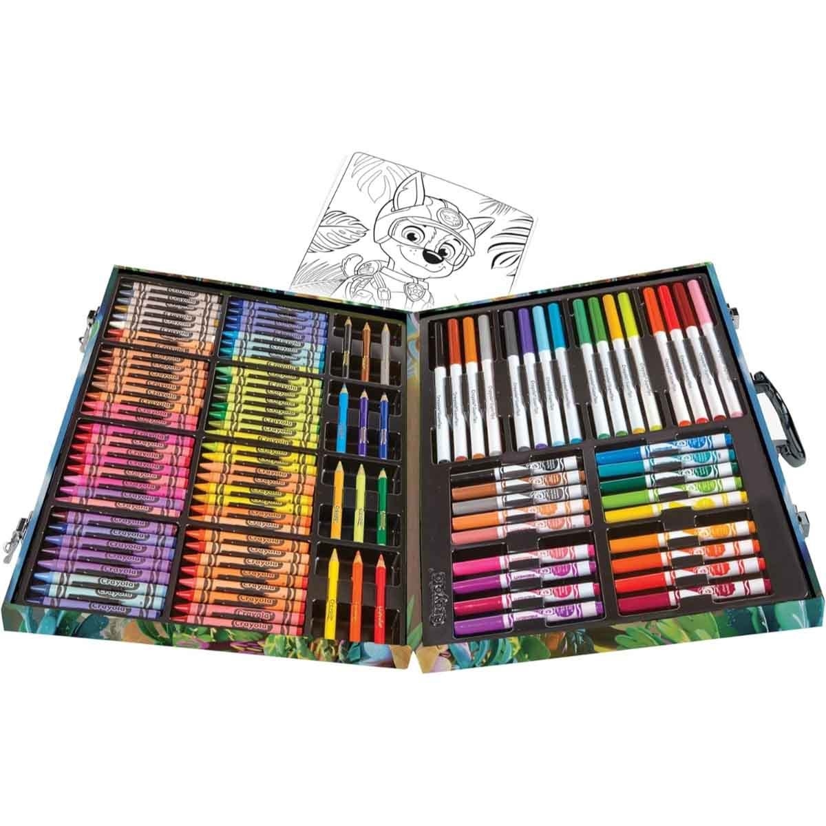 Crayola Swirl & Twistable Crayon with Watercolours, Art Case & Coloring Book Bundle Pack Unisex, 3-4 Years