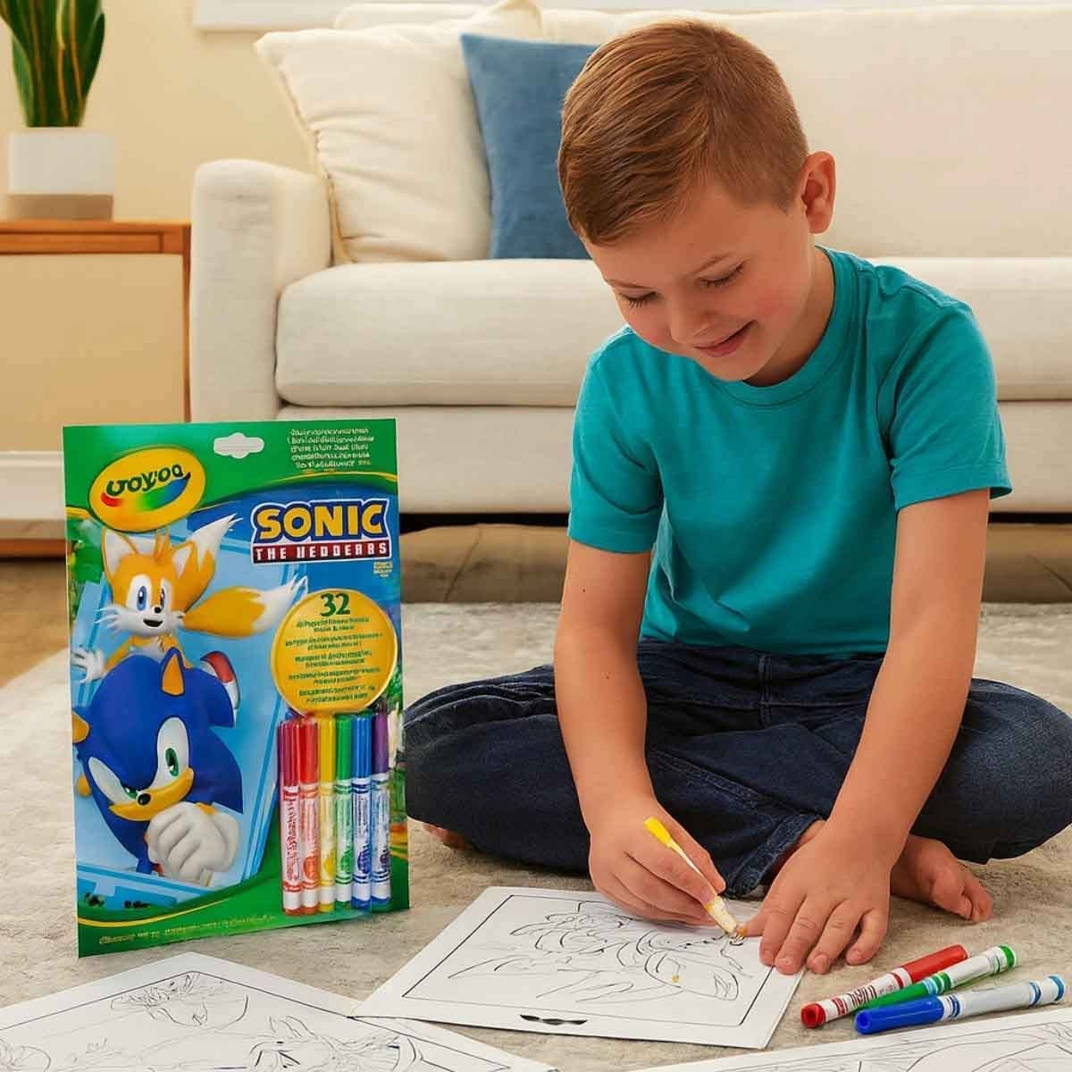 كرايولا مجموعة أقلام شمعية فائقة النظافة وغير سامة مع طقم تلوين ونشاط مجموعة، للجنسين، 3-4 سنوات