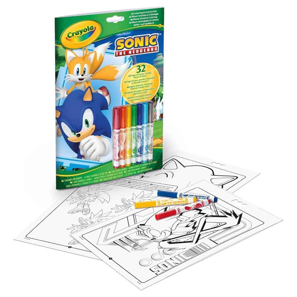 كرايولا مجموعة أقلام شمعية فائقة النظافة وغير سامة مع طقم تلوين ونشاط مجموعة، للجنسين، 3-4 سنوات