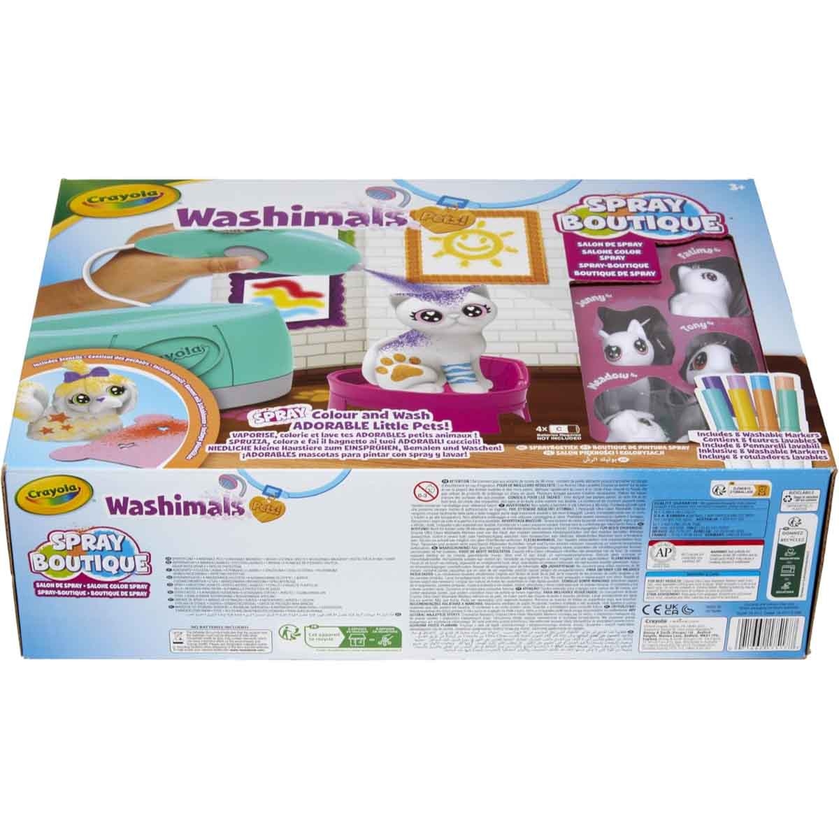 Crayola Washimals Pets Spray Boutique Activity Set Unisex, 3-4 Years