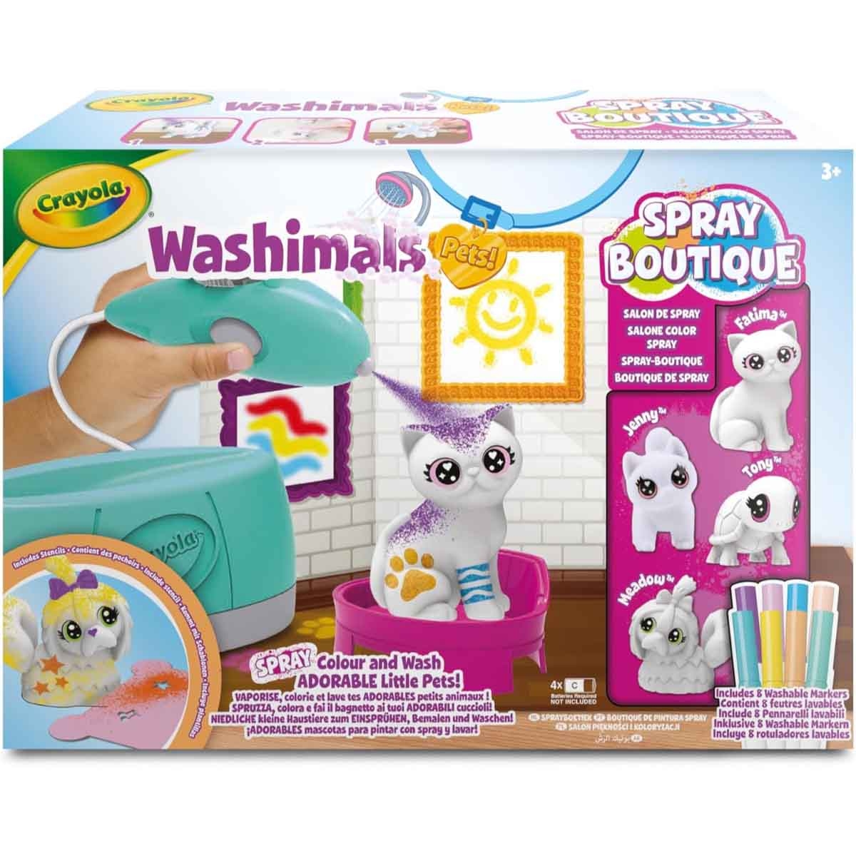 Crayola Washimals Pets Spray Boutique Activity Set Unisex, 3-4 Years
