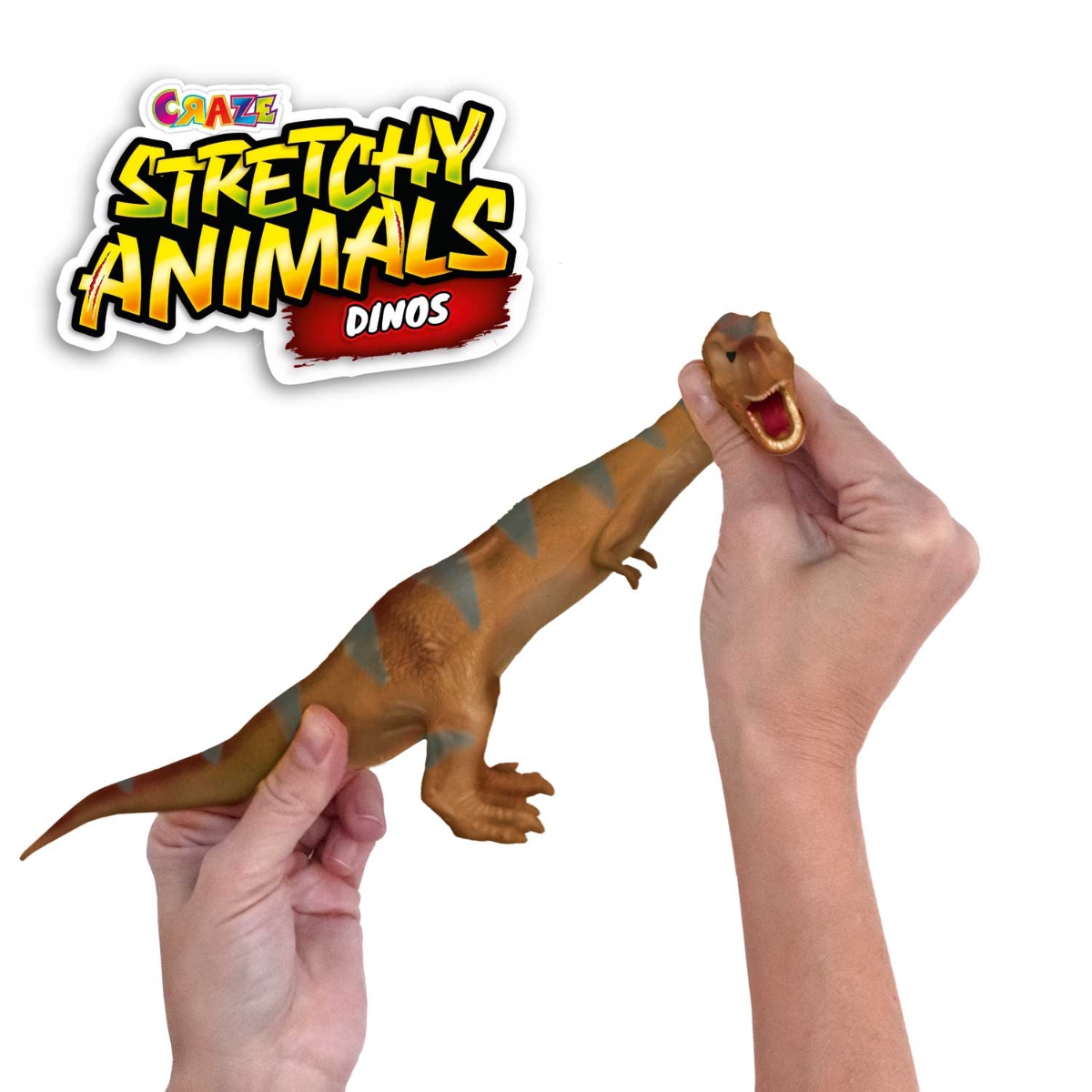 كريز سترتشي أنيمالز شكل ديناصور بلعبة داخلية للجنسين، 3-4 سنوات