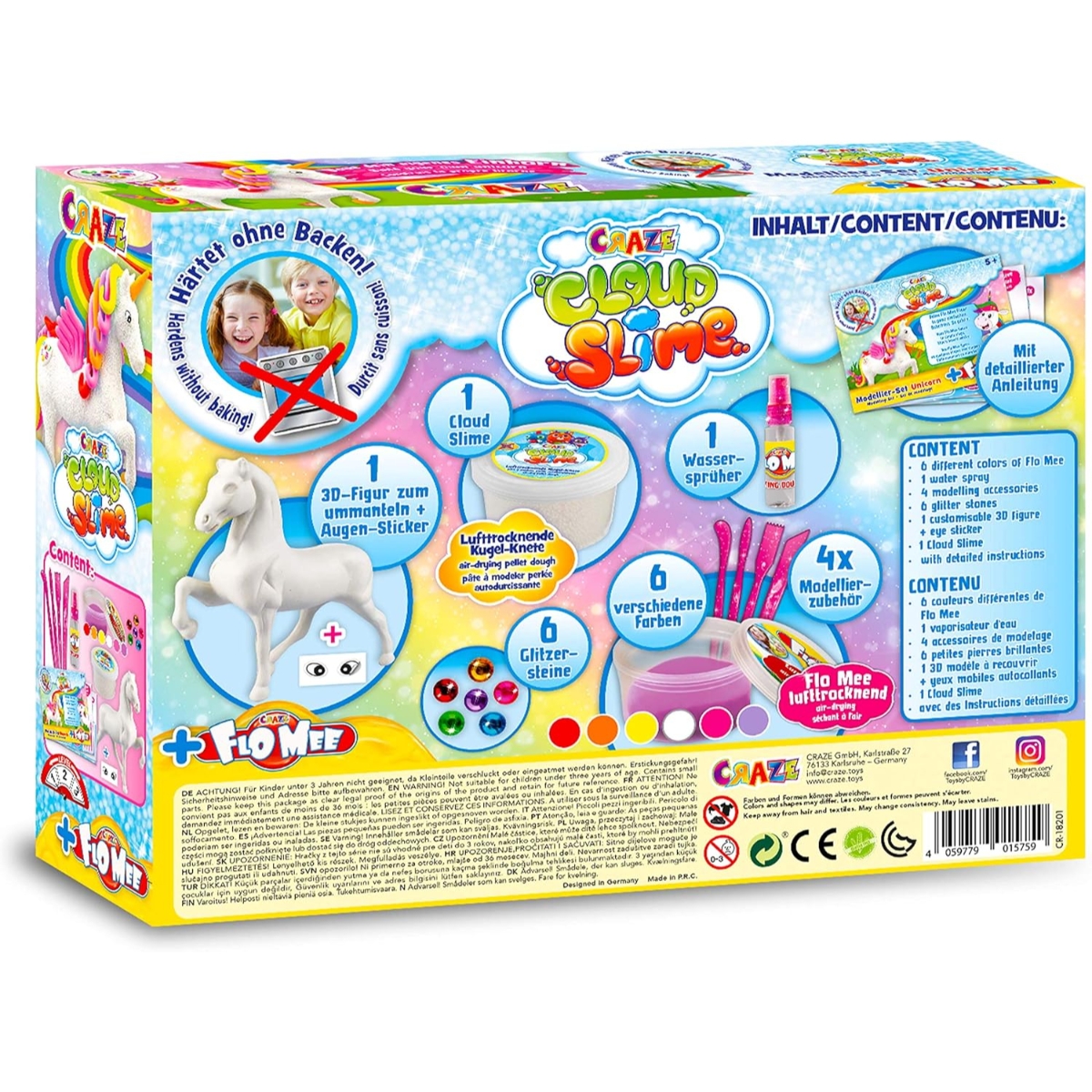 كريز مجموعة سلايم سحابي يونيكورن للجنسين، 5-7 سنوات