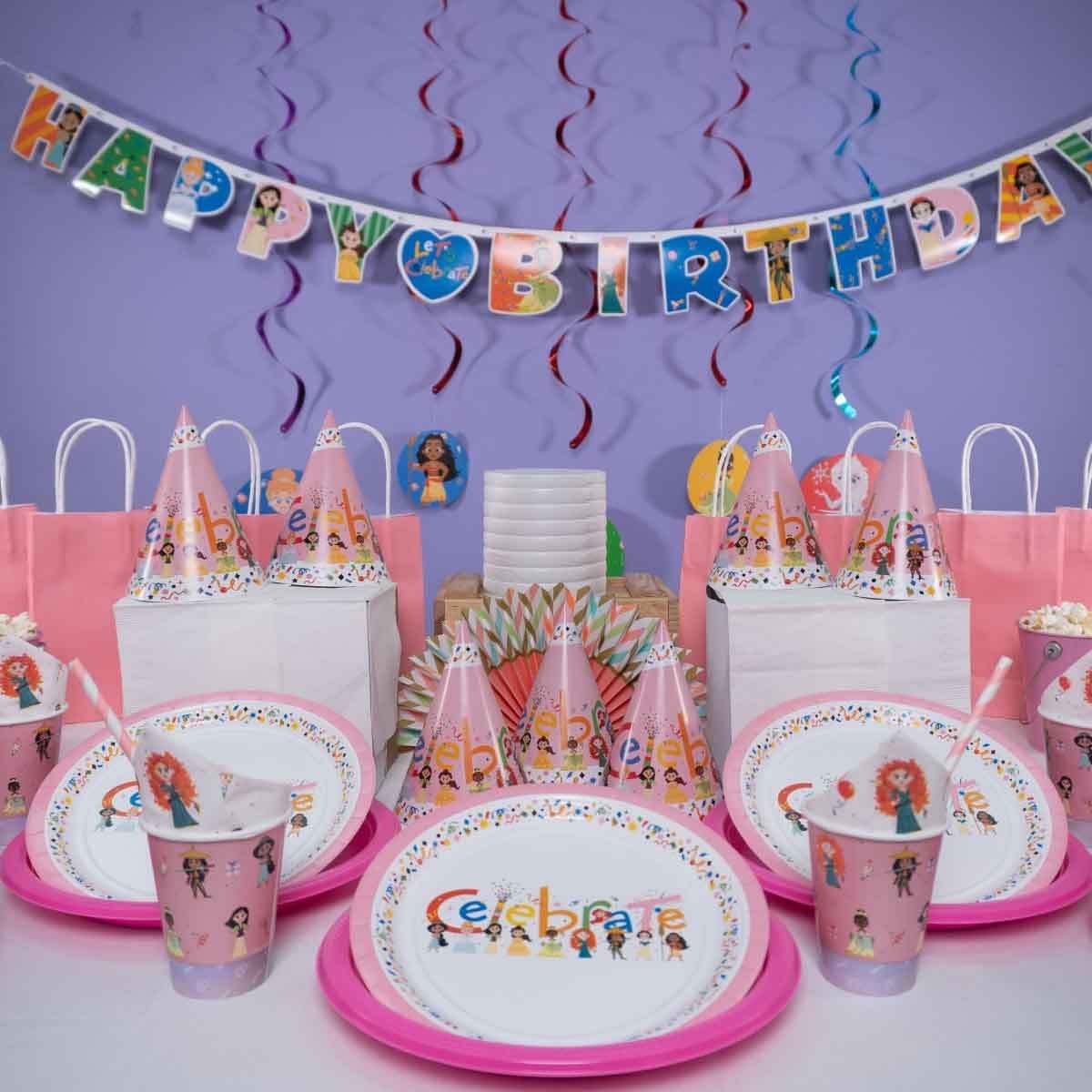 ديزني برنسيس لافتة احتفال لطيف D100 مقاس 180×15 سم