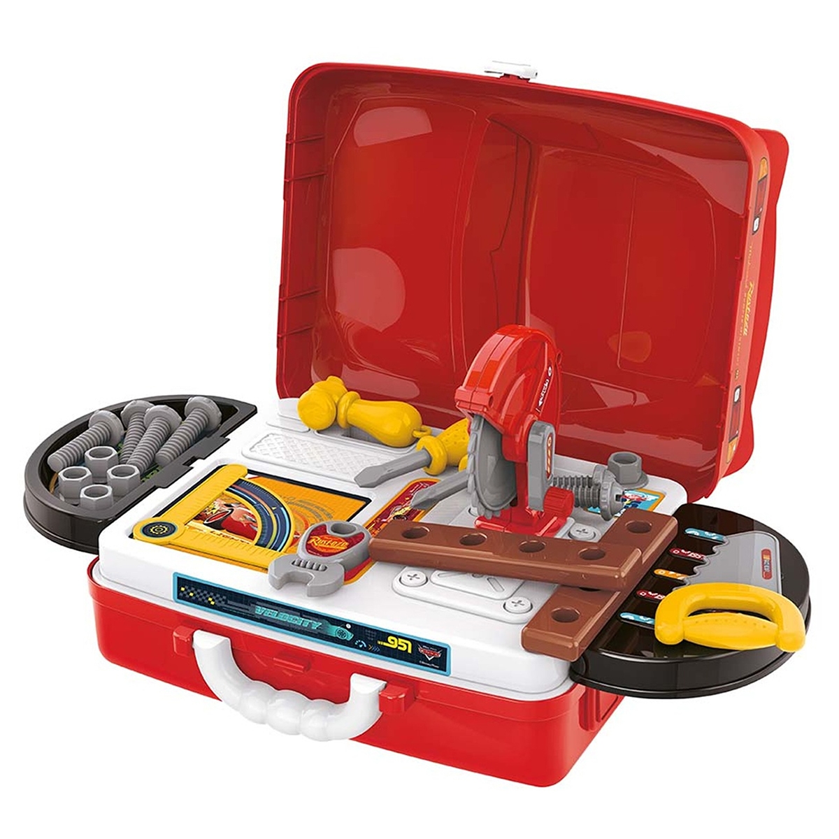 ديزني بيكسار كارز مجموعة أدوات بناء مع حقيبة للأولاد، 3-4 سنوات