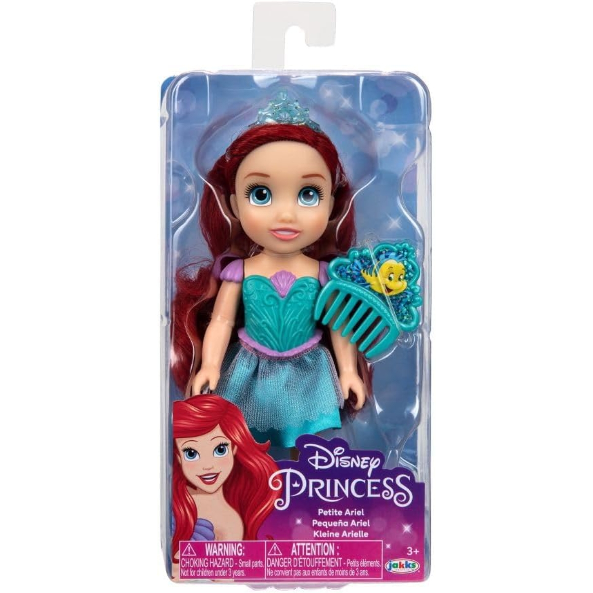 Disney Princess 6" Assorted Petite Baby Doll with Comb Girls, 3-4 Years