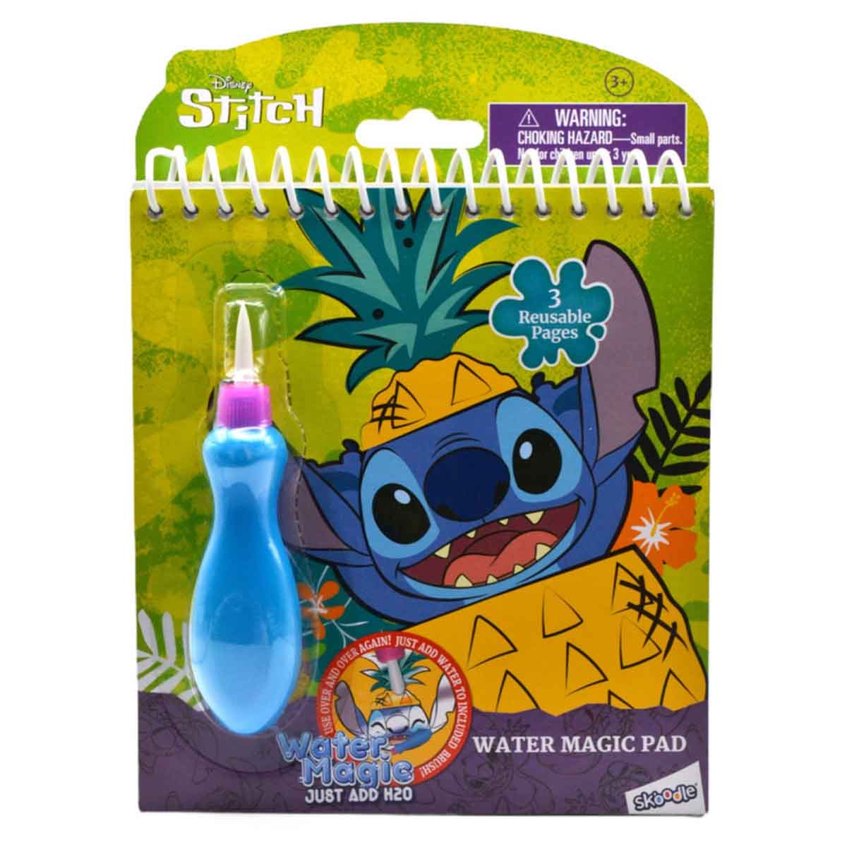 ديزني ستيتش لوحة سحرية بالماء 3 صفحات للأطفال بعمر 3-4 سنوات
