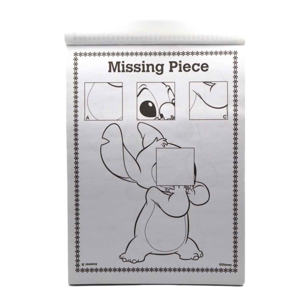 Disney Stitch Activity Fun Pad with Stackable Crayon Unisex, 3-4 Years