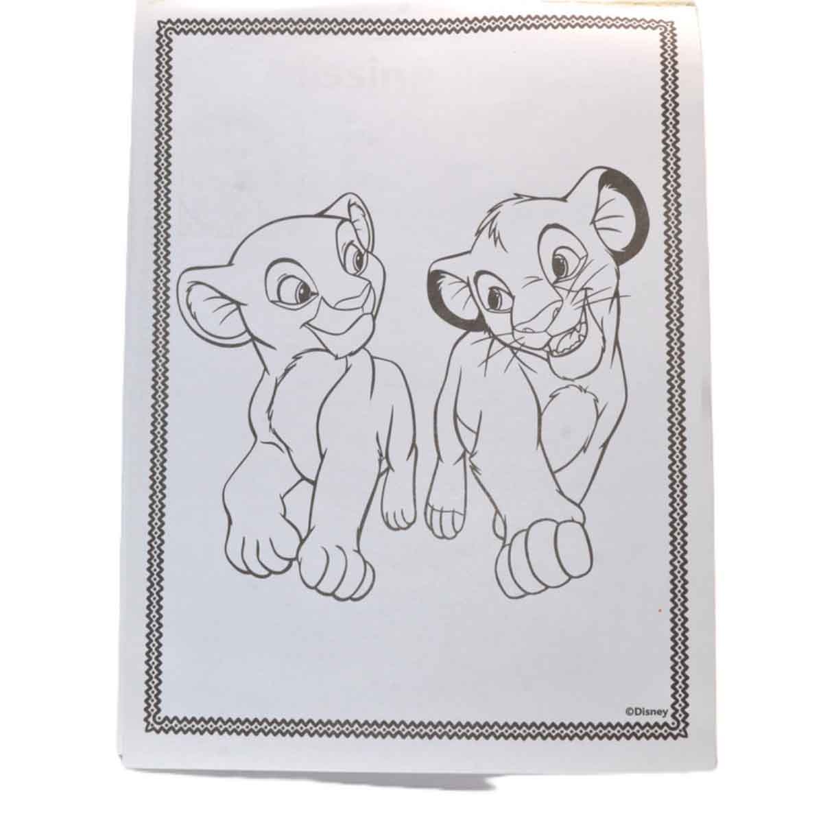 Disney The Lion King Activity Fun Pad with Stackable Crayon Unisex, 3-4 Years