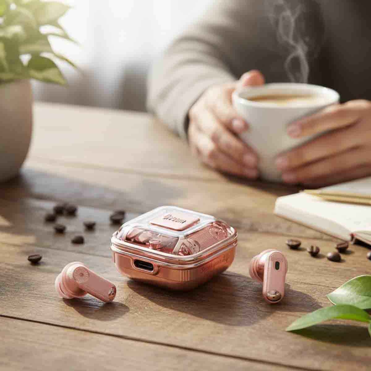 ديفووم سماعات أذن بلوتوث لاسلكية بالكامل سبارك-إير