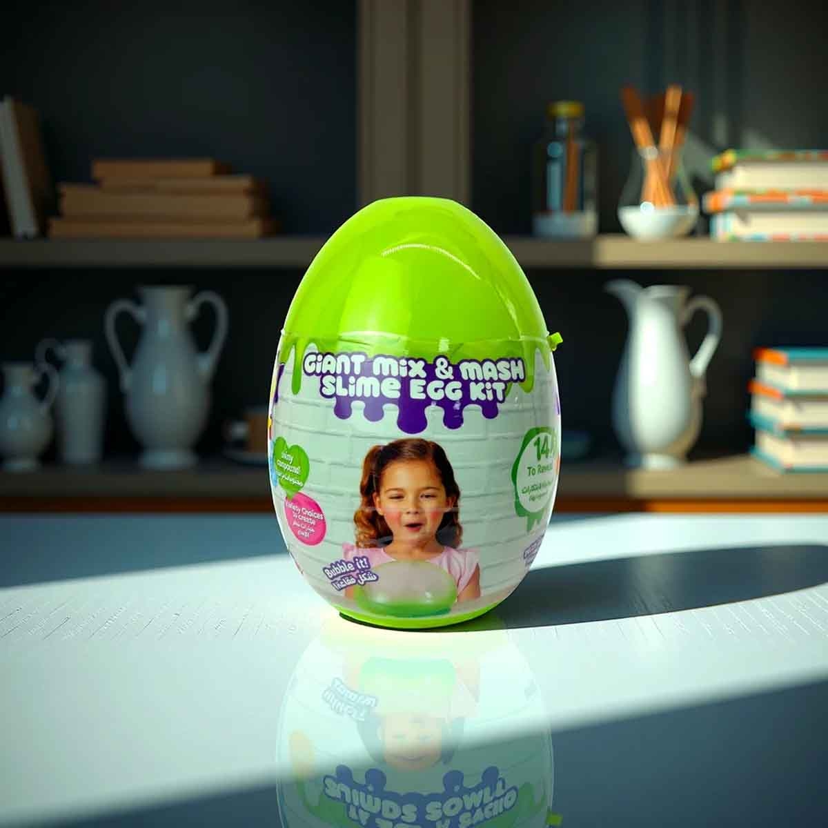 سلايم تايم مجموعة سلايم بيضة عملاقة مزيج ودمج، للجنسين، للأعمار من 3 إلى 4 سنوات