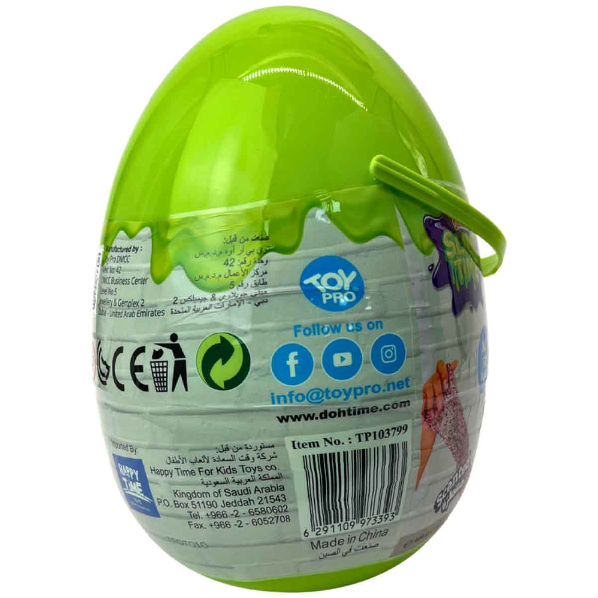 سلايم تايم مجموعة سلايم بيضة عملاقة مزيج ودمج، للجنسين، للأعمار من 3 إلى 4 سنوات
