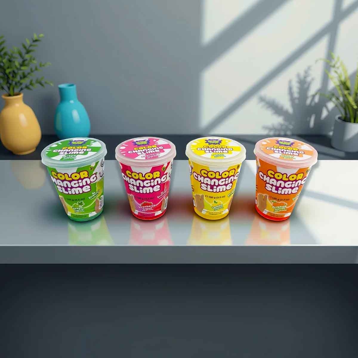 SlimeTime Assorted Colour-Changing Slime Can Unisex, 3-4 Years