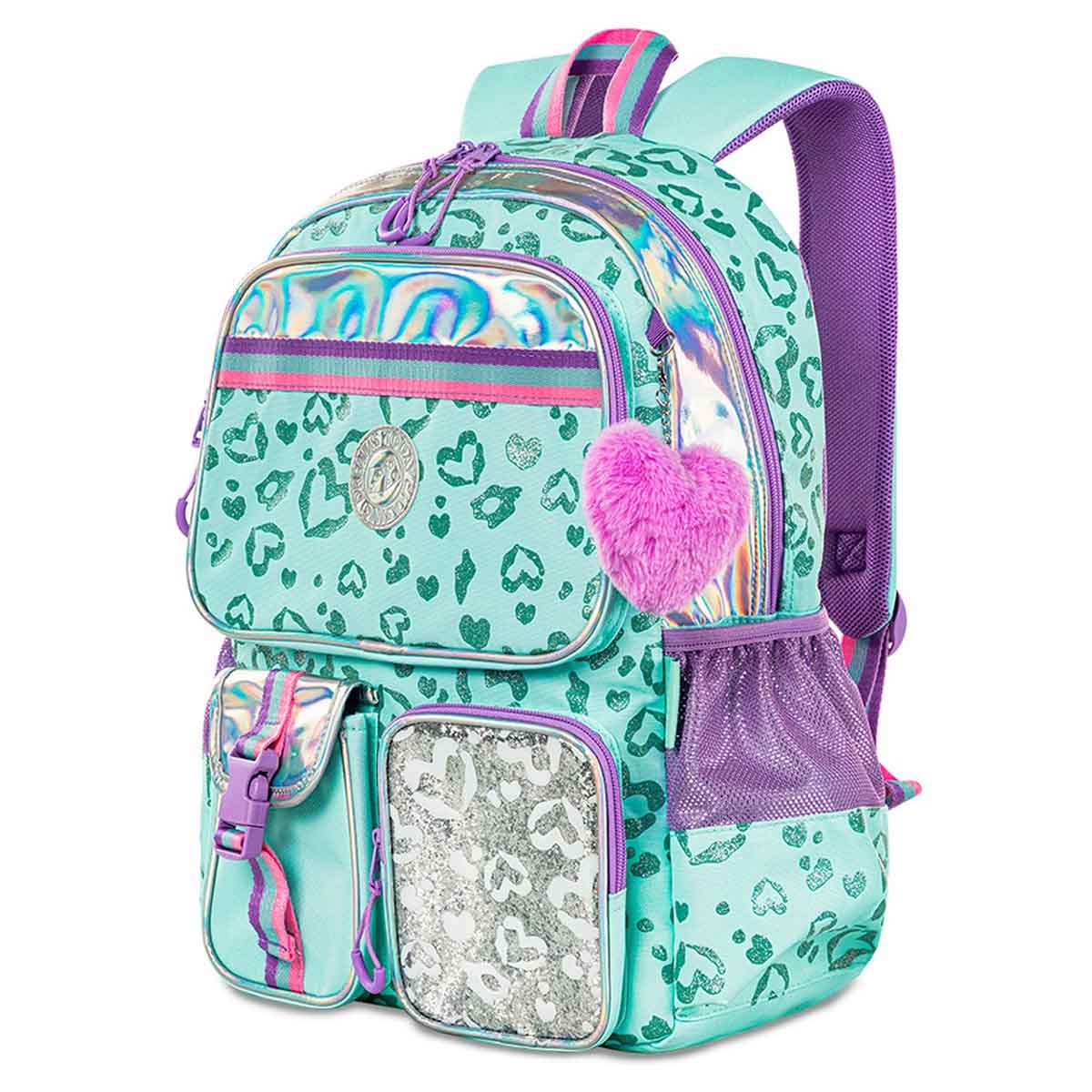 Eazy Kids 17" Love 3-in-1 School Bag with Lunch Bag & Pencil Pouch