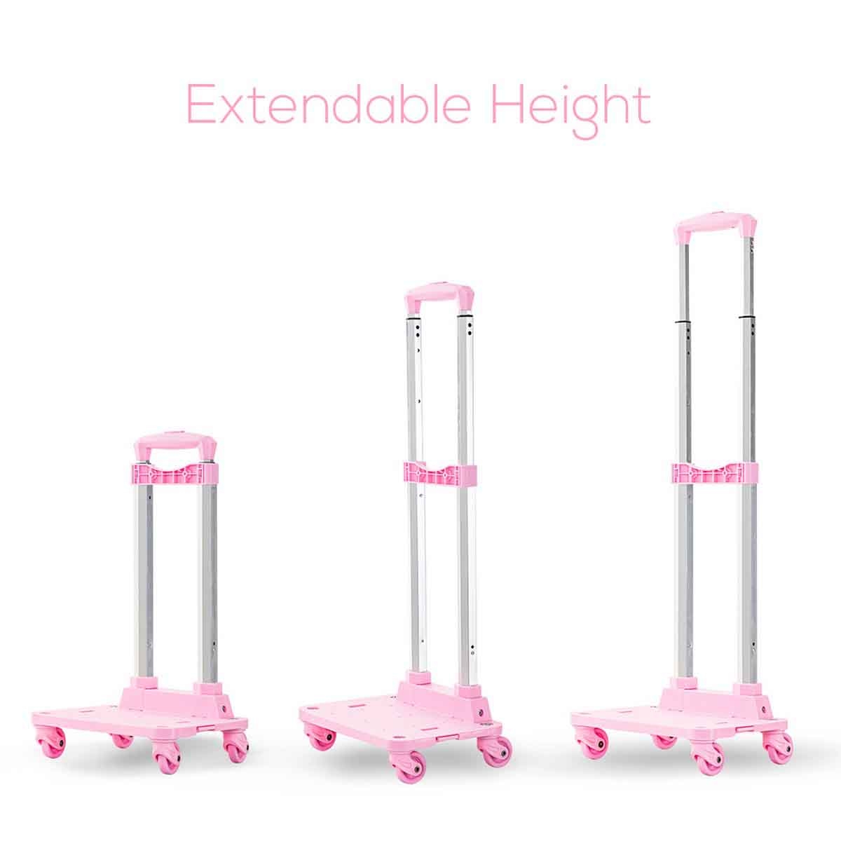 إيزي كيدز حقيبة مدرسية 4 في 1 مقاس 17 إنش بتصميم لوف مع عربة 4 عجلات وحقيبة غداء ومقلمة