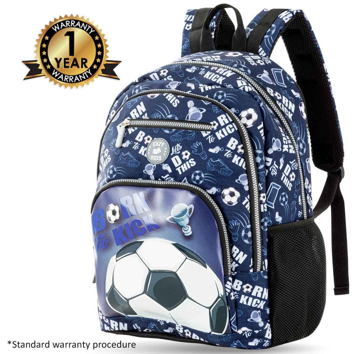 Eazy Kids 18" Football 3-in-1 Backpack with Lunch Bag & Pencil Case