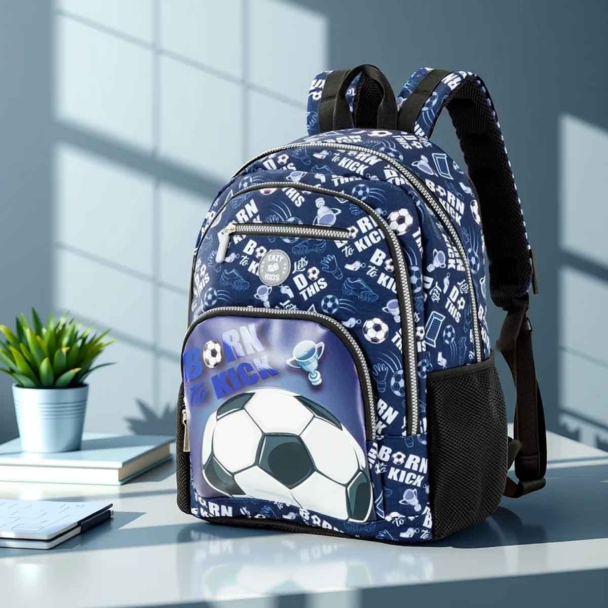 Eazy Kids 18" Football 3-in-1 Backpack with Lunch Bag & Pencil Case