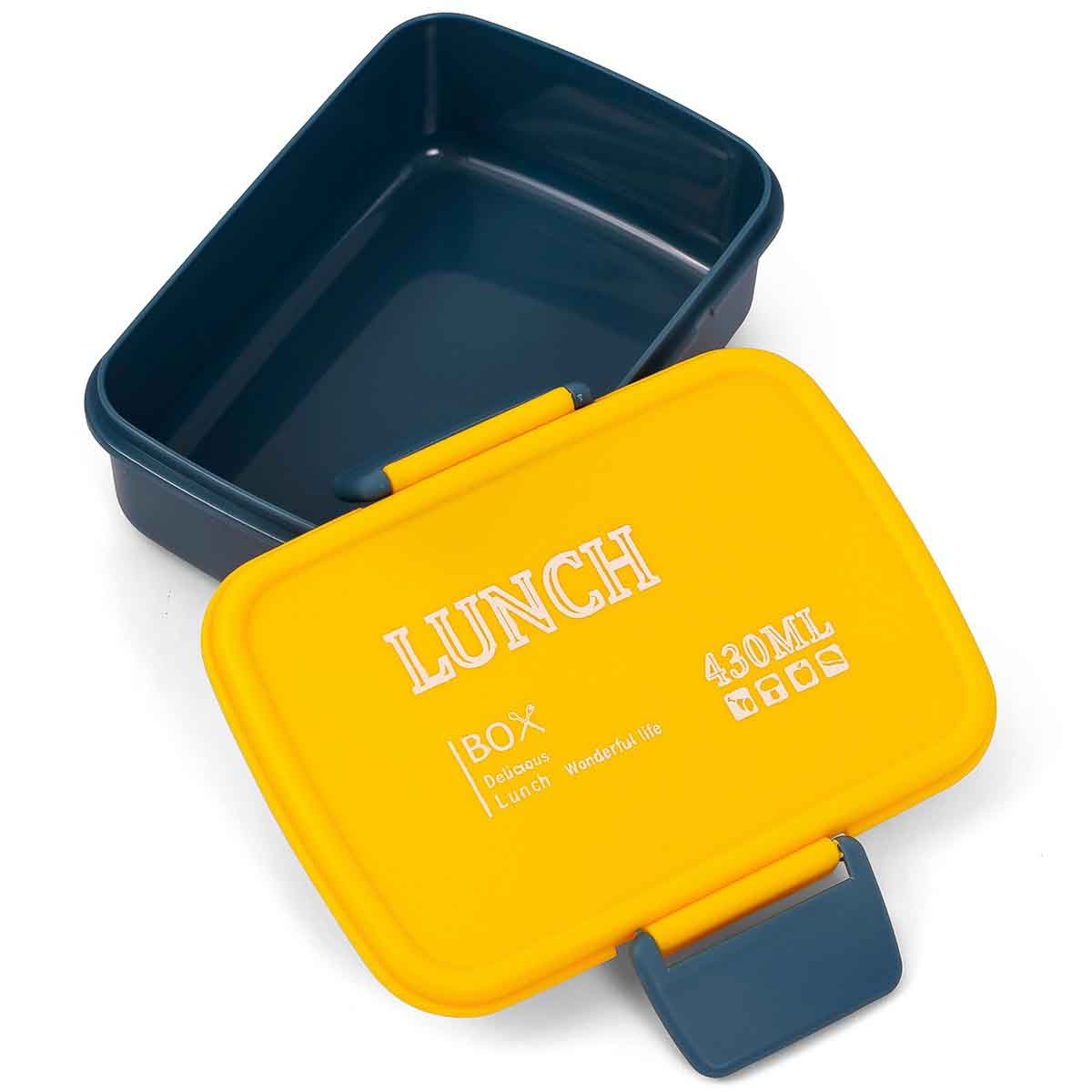 إيزي كيدز صندوق غداء 450 مل أزرق مع زجاجة للجنسين، 3-4 سنوات