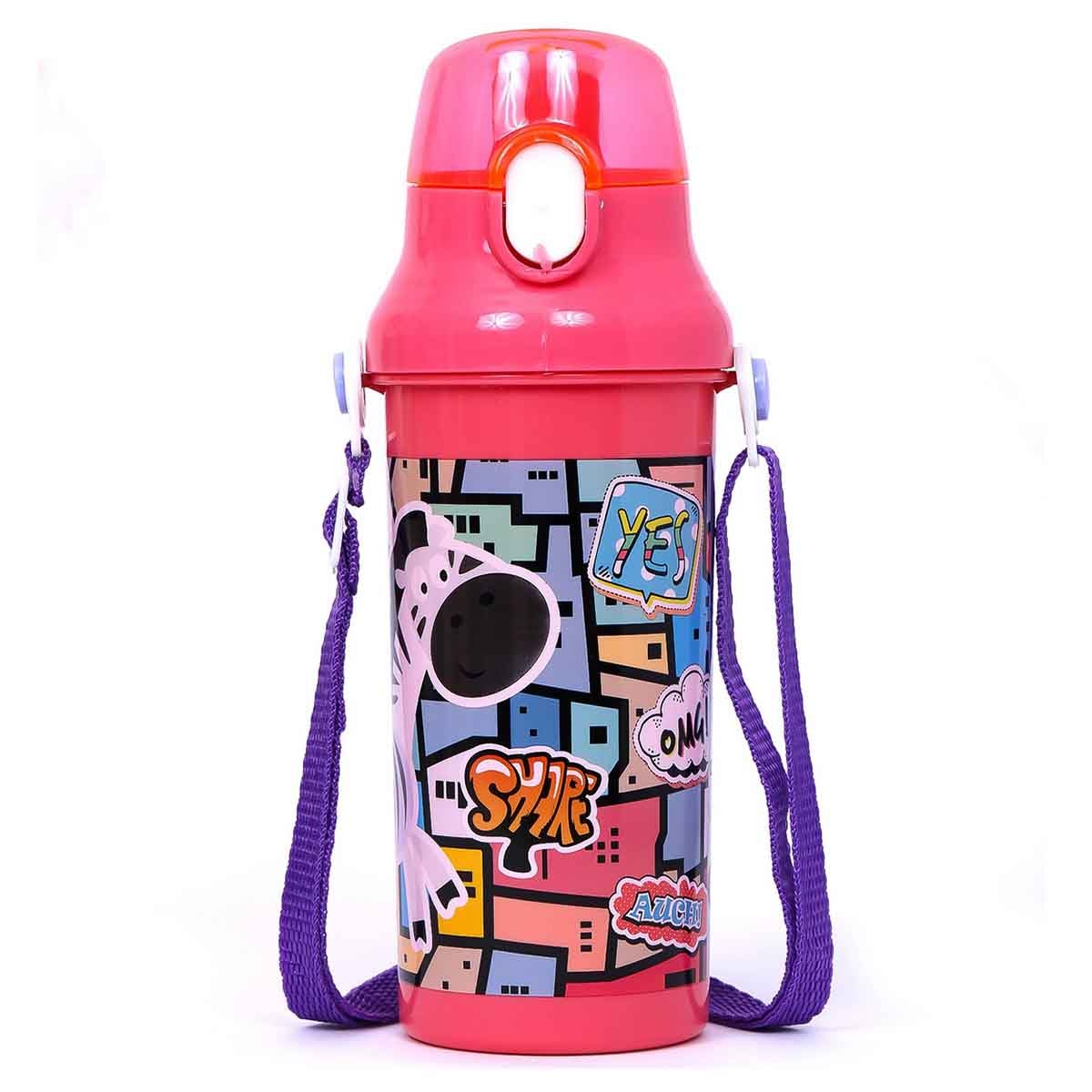 إيزي كيدز زجاجة ماء 600 مل وردي للجنسين، 3-4 سنوات