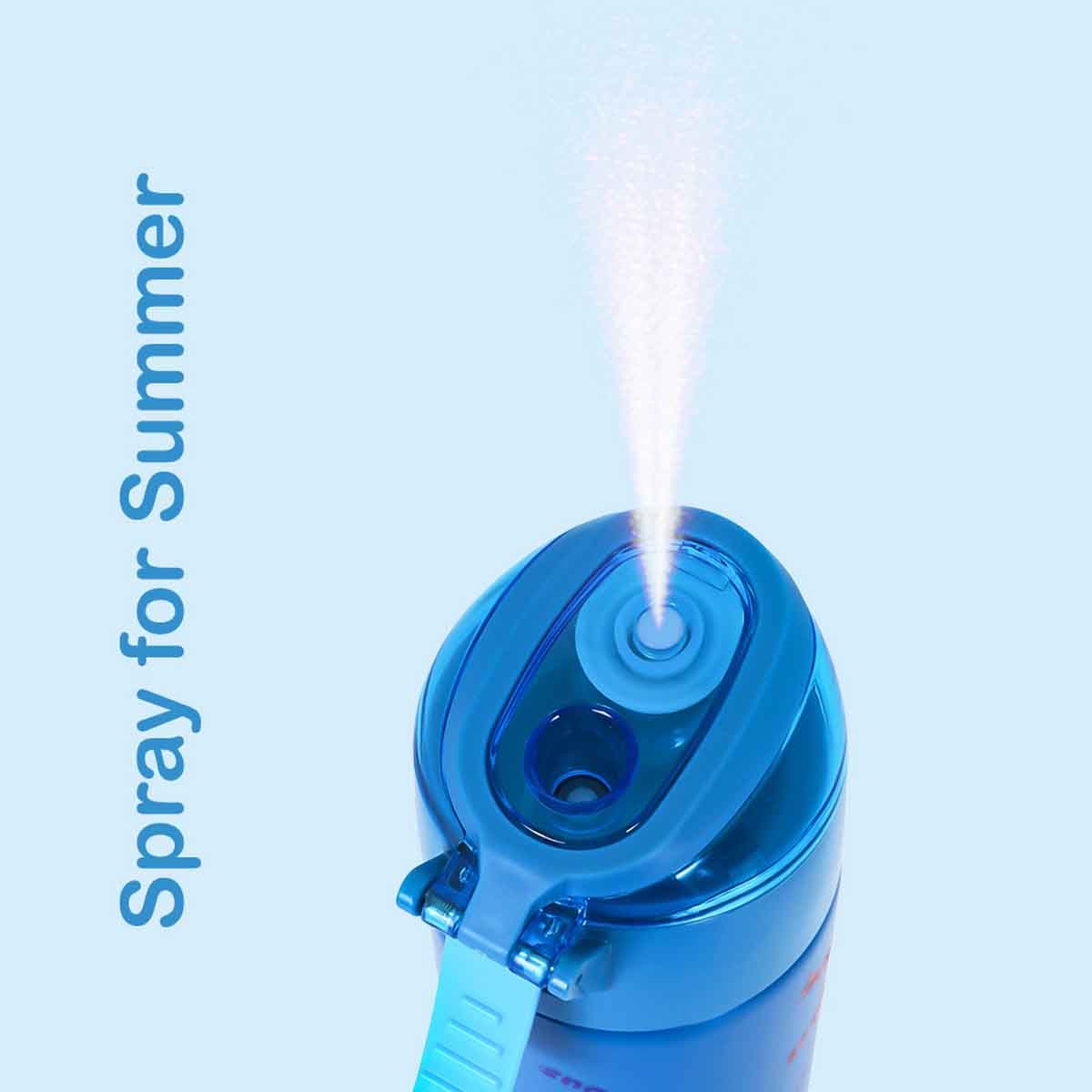 إيزي كيدز زجاجة ماء ستانلس ستيل معزولة مزدوجة الجدار 640 مل ديناصور مع بخاخ للجنسين، 3-4 سنوات