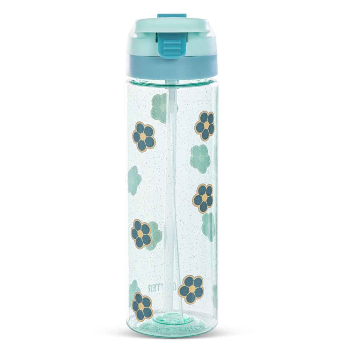إيزي كيدز زجاجة ماء تريتان 750 مل جليتر فلورا مع بخاخ
