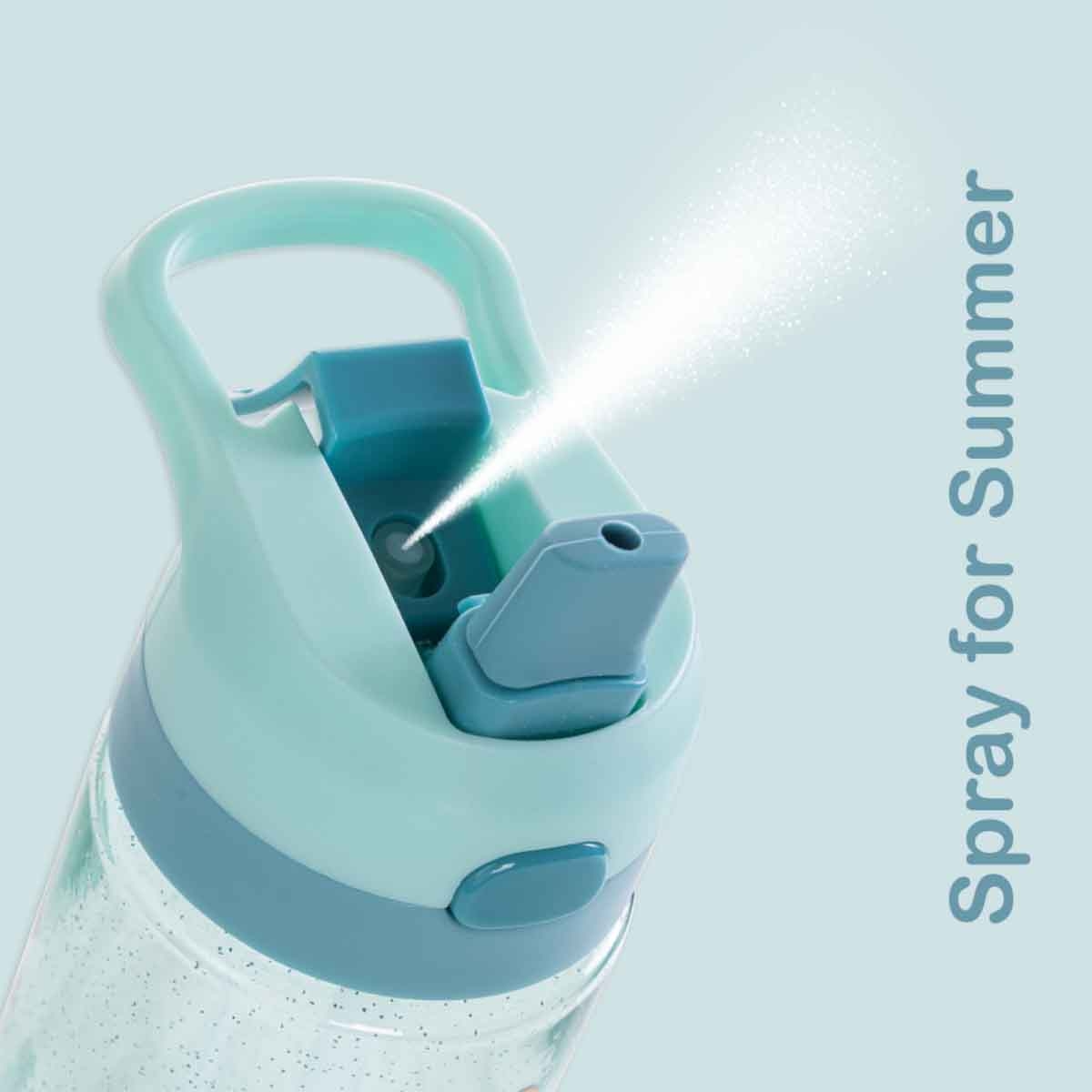 إيزي كيدز زجاجة ماء تريتان 750 مل جليتر فلورا مع بخاخ