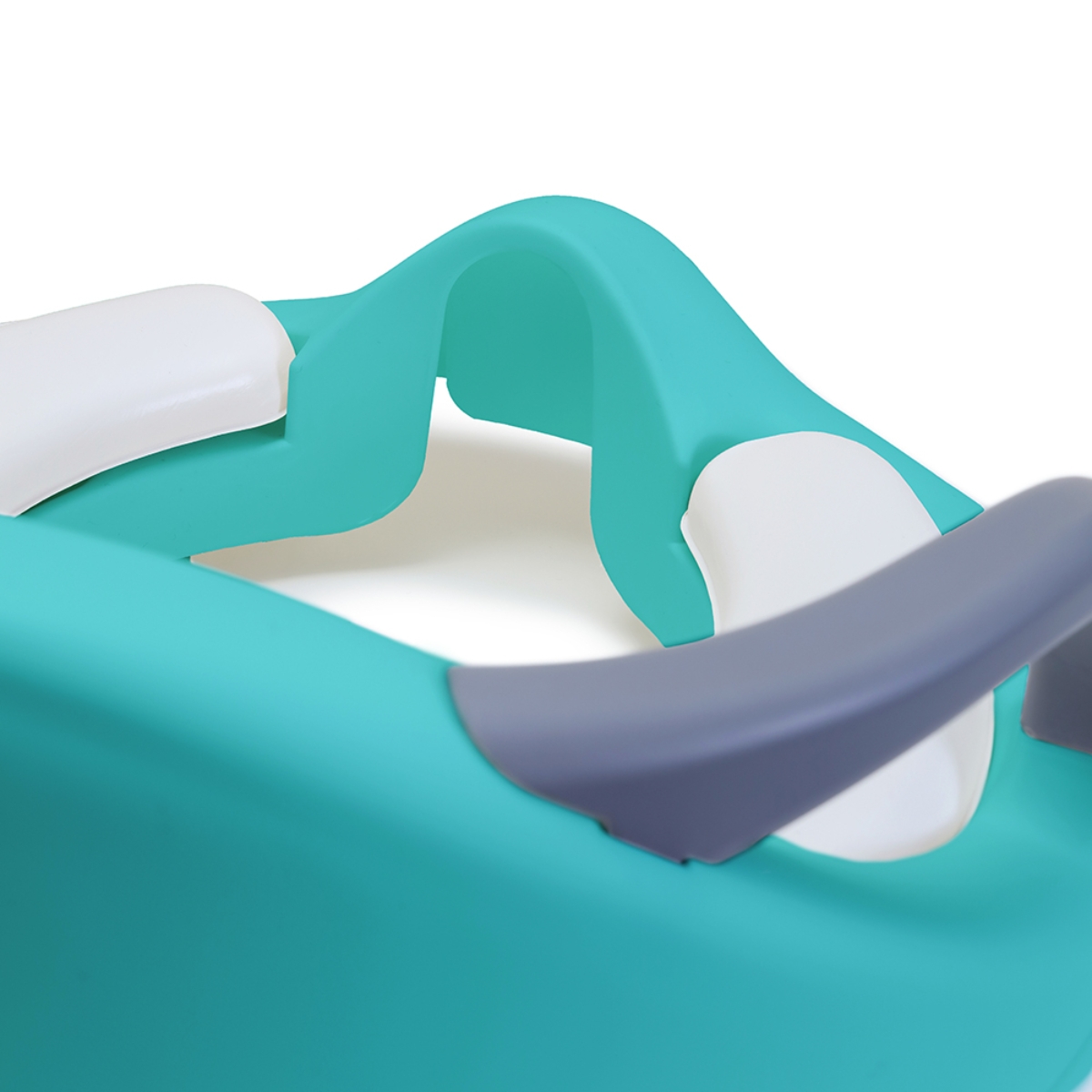 إيزي كيدز مقعد تدريب على الحمام مبطن أخضر للرضع، 0-2 سنة