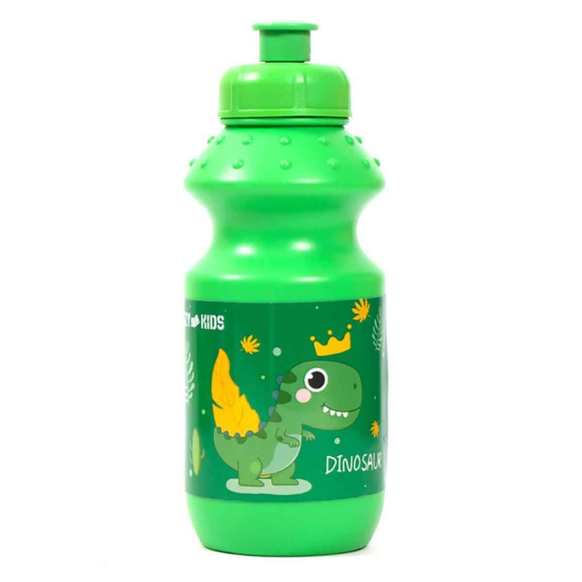 Eazy Kids Dino Green Lunch Box & Water Bottle with Bag