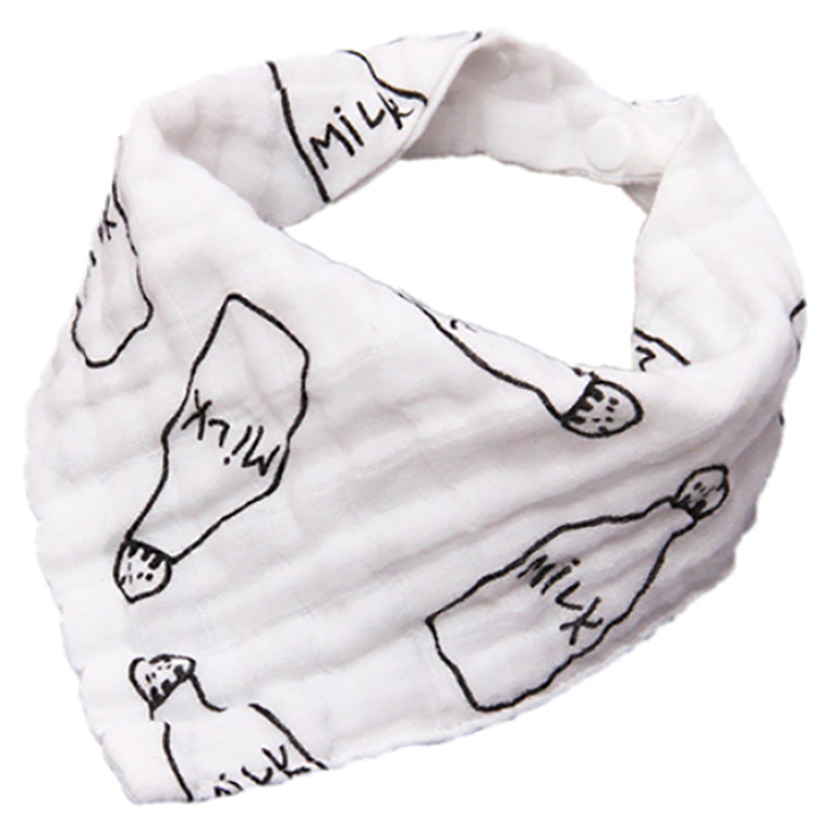 إيزي كيدز طقم مرايل بندانا من القطن الموسلين للأطفال من عمر 0 إلى 2 سنة، مجموعة من 3