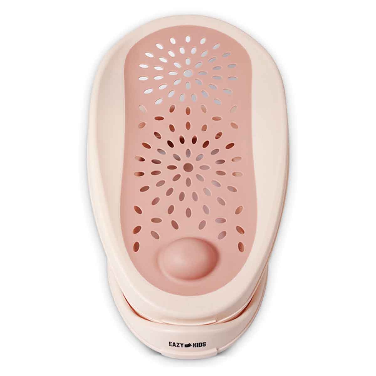 إيزي كيدز مقعد استحمام للأطفال 3 مراحل باللون الوردي