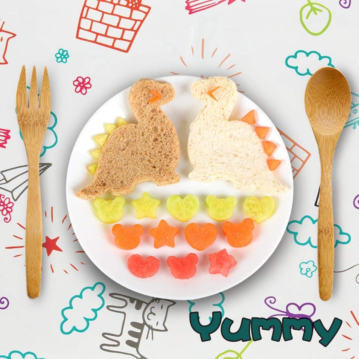 إيزي كيدز مجموعة قطاعات ساندويتش من الستانلس ستيل للجنسين من عمر 3 إلى 4 سنوات