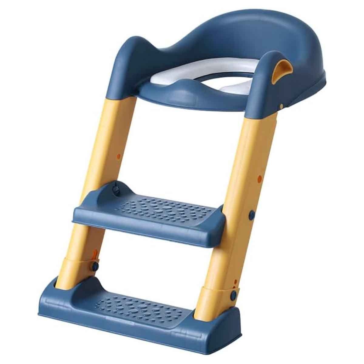 Eazy Kids Blue Step Stool Foldable Potty Trainer Seat