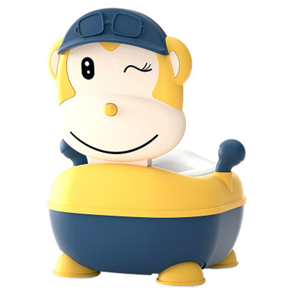 إيزي طقم قعادة قرد باللون الأصفر للأطفال من عمر 0 إلى 2 سنة