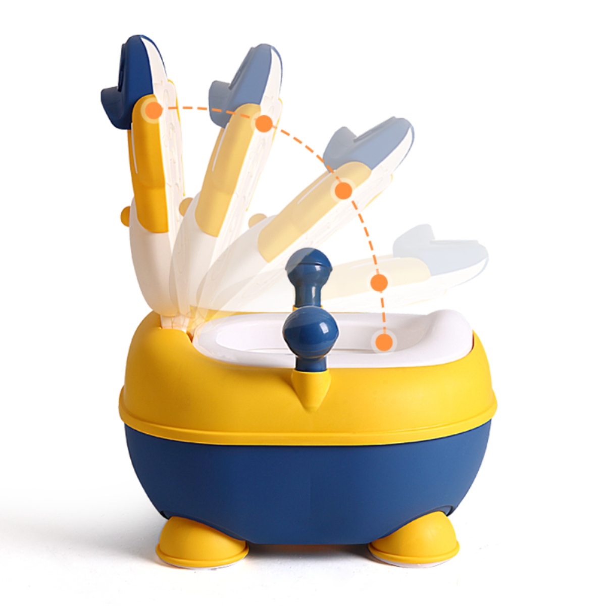 إيزي طقم قعادة قرد باللون الأصفر للأطفال من عمر 0 إلى 2 سنة