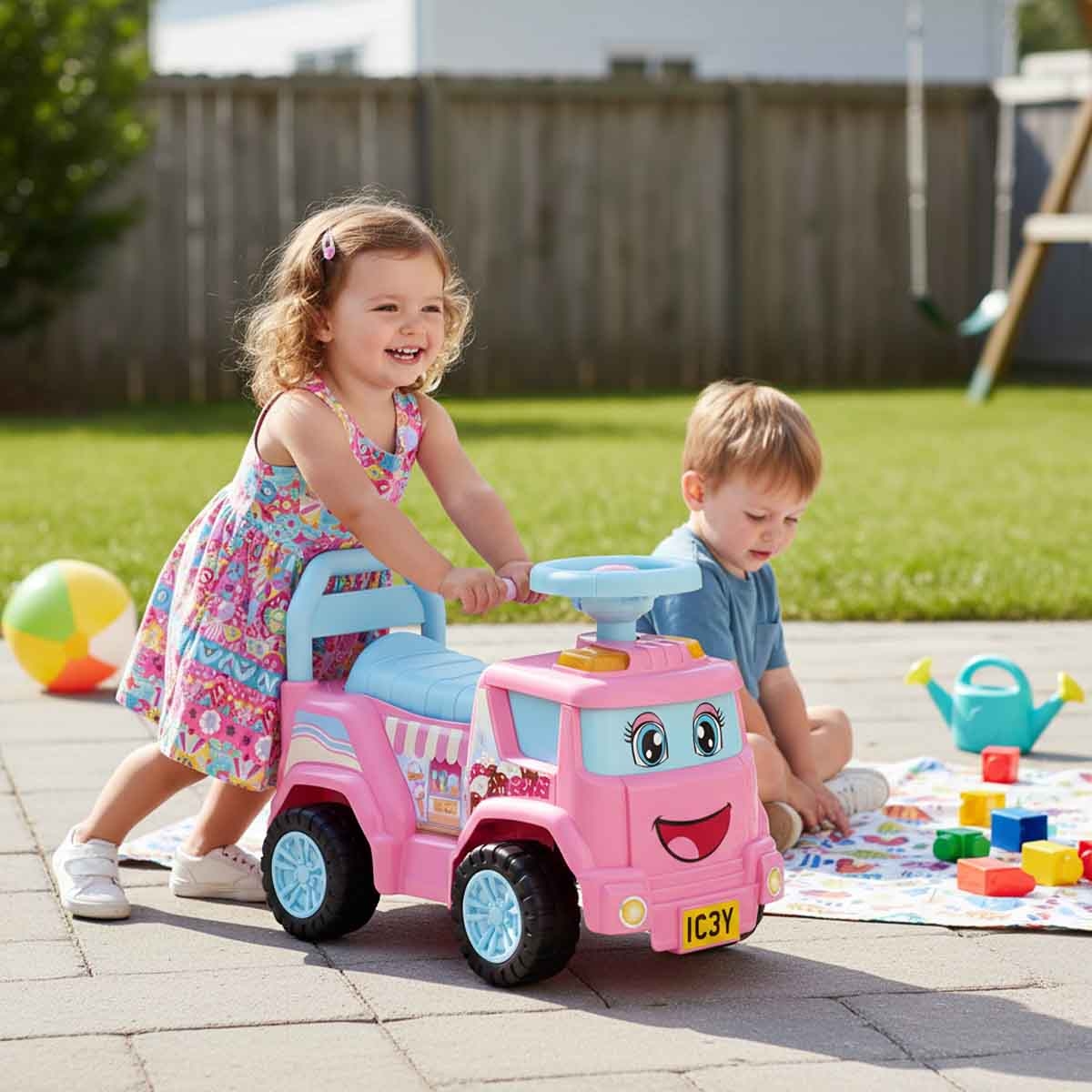 Evo Ice Cream Truck Ride On Girls, 3-4 Years