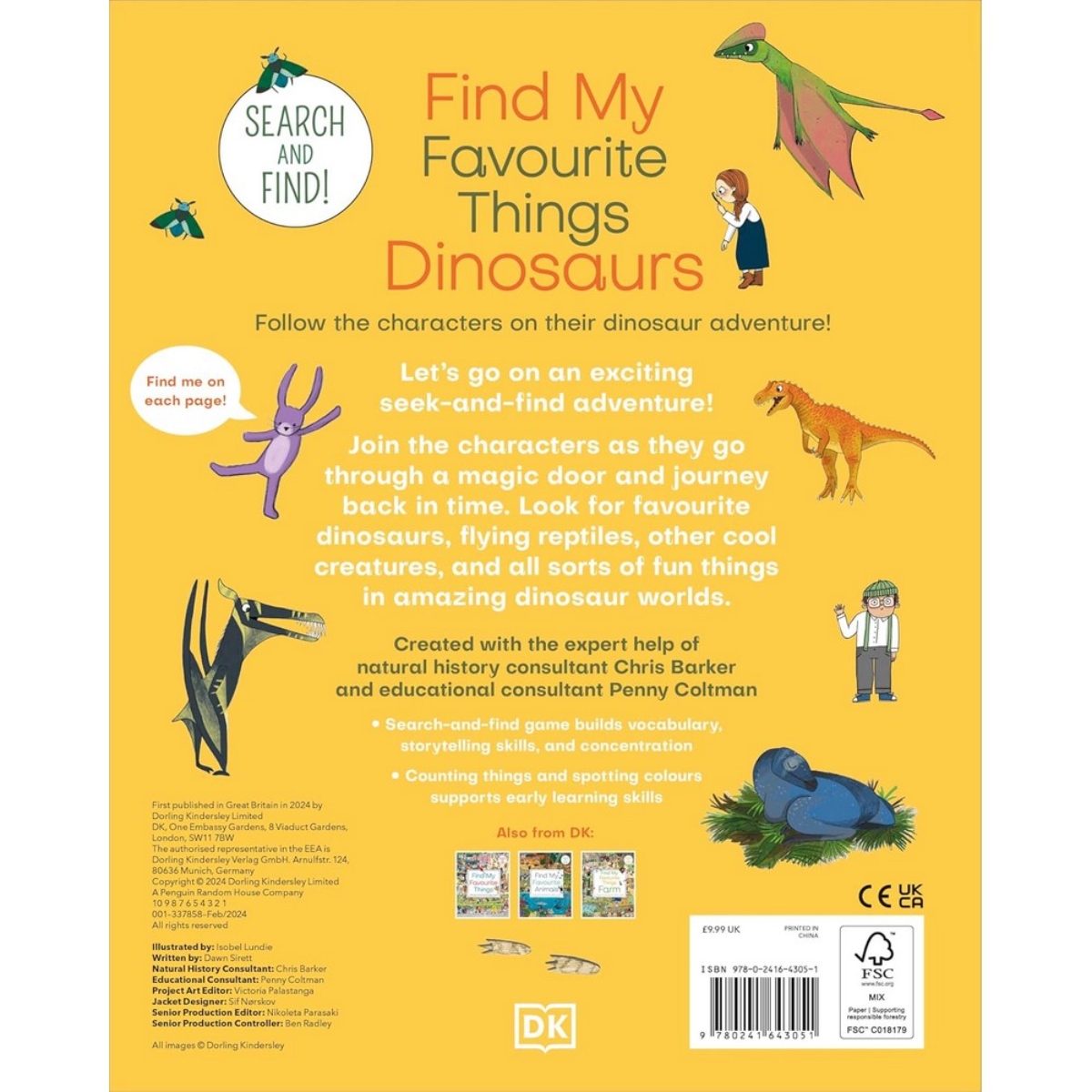 Find My Favourite Things Dinosaurs : ابحث واكتشف! تابع الشخصيات في مغامرتهم مع الديناصورات تأليف دي كيه - 1 فبراير 2024