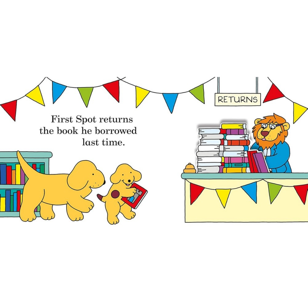 Find Spot at the Library: قصة بطيات قابلة للفتح تأليف إريك هيل - 21 فبراير 2019