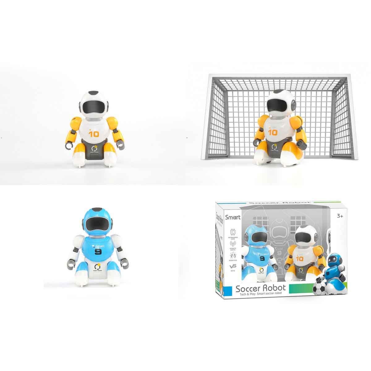 أمويل لعبة روبوت كرة القدم بالتحكم عن بعد للأولاد، عمر 3-4 سنوات