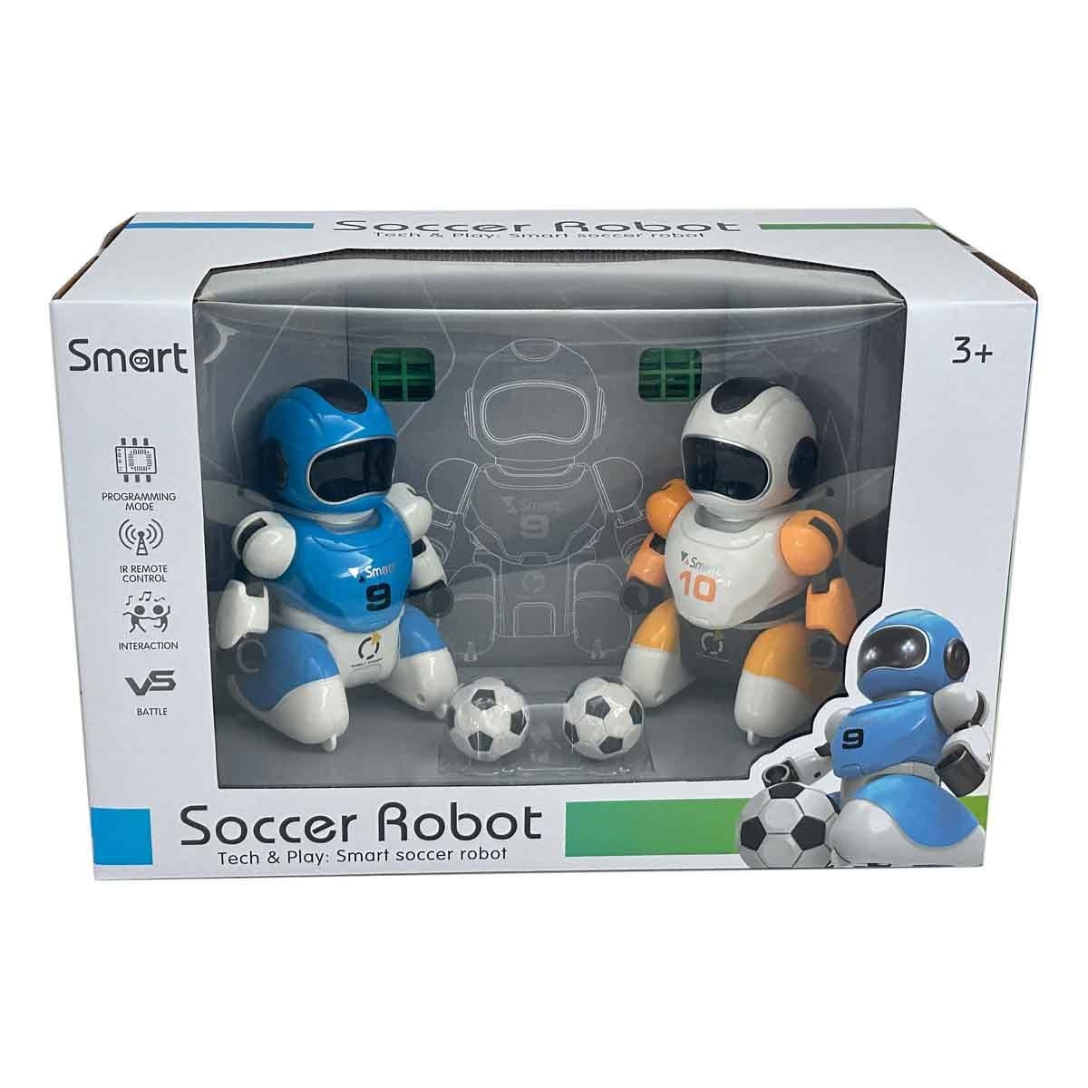 أمويل لعبة روبوت كرة القدم بالتحكم عن بعد للأولاد، عمر 3-4 سنوات