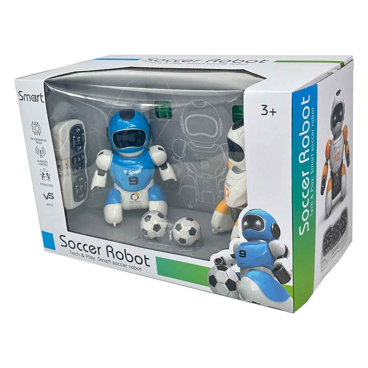 أمويل لعبة روبوت كرة القدم بالتحكم عن بعد للأولاد، عمر 3-4 سنوات