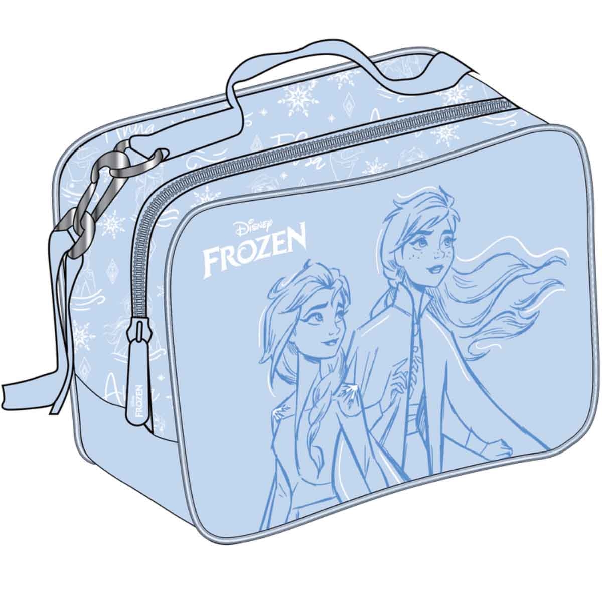 فروزن مجموعة حقيبة ظهر 4 في 1 مع صندوق غداء وزجاجة ومقلمة