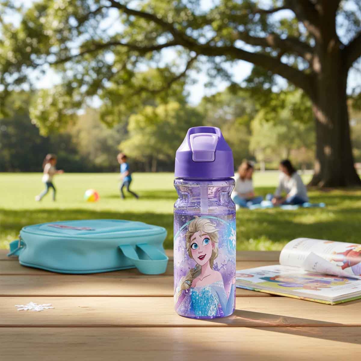 فروزن زجاجة ماء بلاستيك سعة 600 مل مع غطاء محكم