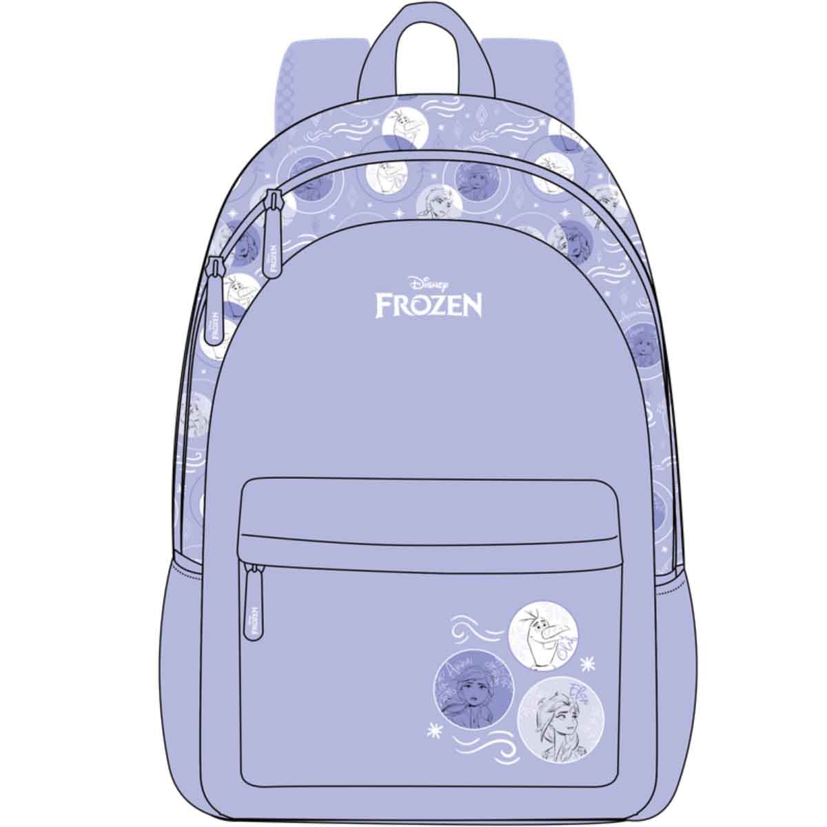 فروزن مجموعة حقيبة ظهر ديزني 4 في 1 مع زجاجة ومقلمة وحقيبة غداء
