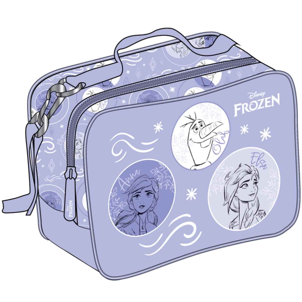 فروزن مجموعة حقيبة ظهر ديزني 4 في 1 مع زجاجة ومقلمة وحقيبة غداء