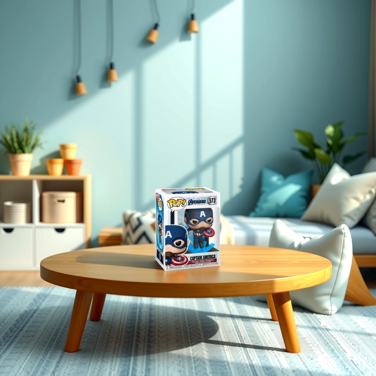 فانكو بوب! مارفل: أفنجرز إندجيم - كابتن أمريكا مع الدرع المكسور مجسم برأس هزاز للجنسين، 3-4 سنوات