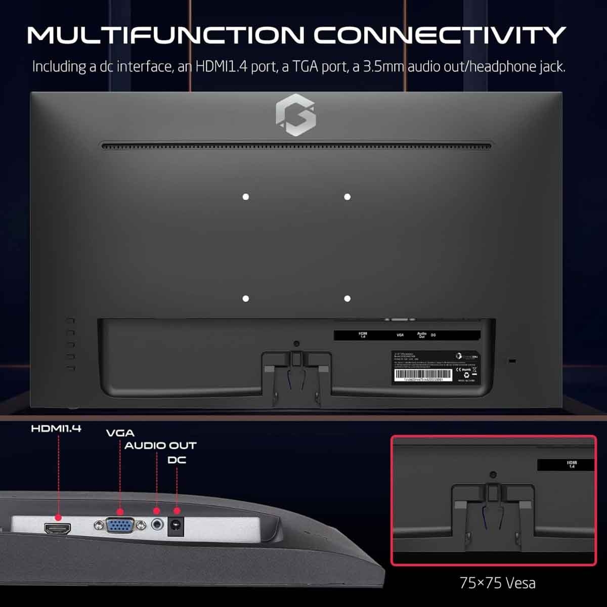 Game On 24" GOB24FHD75IPS FHD 75Hz IPS Gaming Monitor
