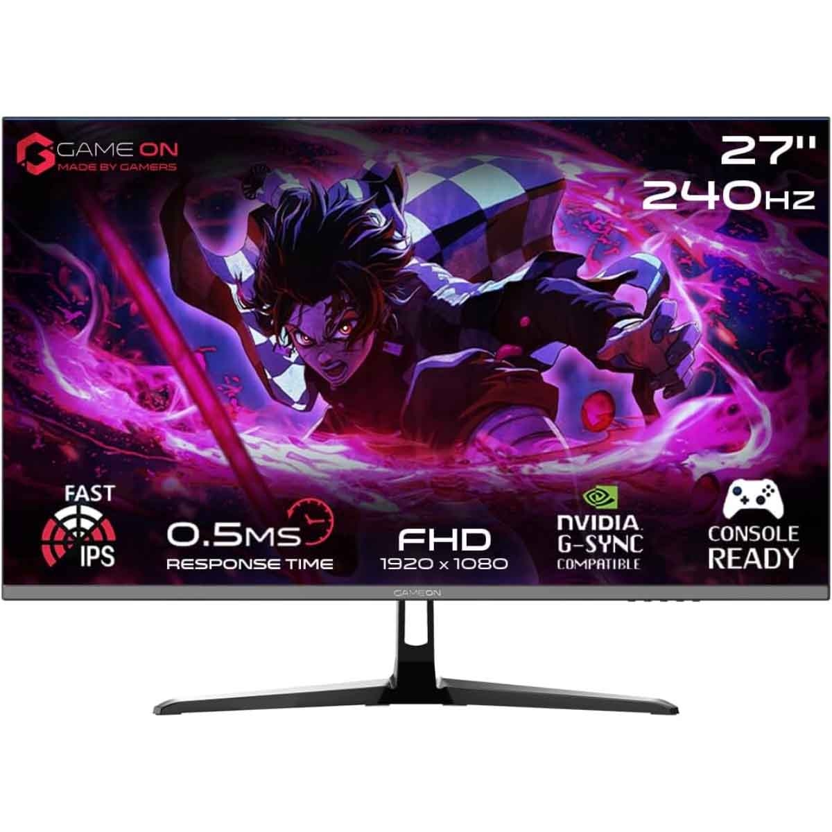 جيم أون شاشة ألعاب FHD بحجم 27" 240Hz Fast IPS موديل GOESP27240IPS