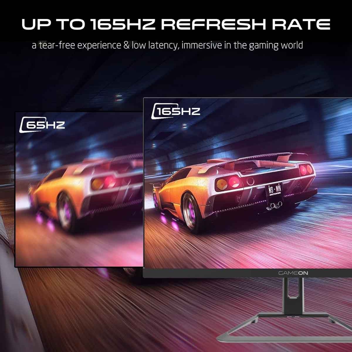 جيم أون شاشة ألعاب FHD بحجم 32" 165Hz سوداء موديل GOE32FHD165VA