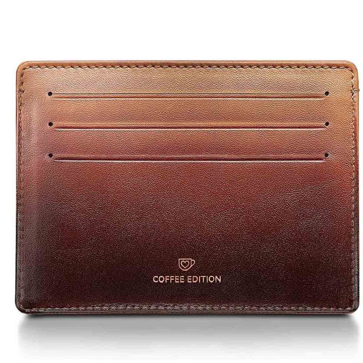 Sheaffer VFM 9428 Coffee Edition Matt Brown Ballpoint Pen with Coffee Brown Credit Card Holder Gift Set